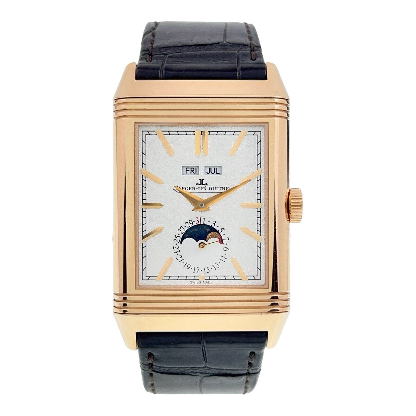 Jaeger-LeCoultre Reverso 18k Rose Gold Manual Wind Men’s Watch Q3912420