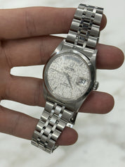 Tudor Prince Date Day Stainless 76200 Silver Linen Dial Automatic Men's Watch