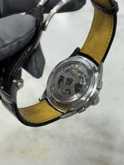 Breitling B25 Datora 42mm Premier Chronograph Calendar Moonphase Salmon AB2510