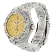 Breitling Superocean Stainless Steel Yellow Dial 41mm Automatic Mens A17345