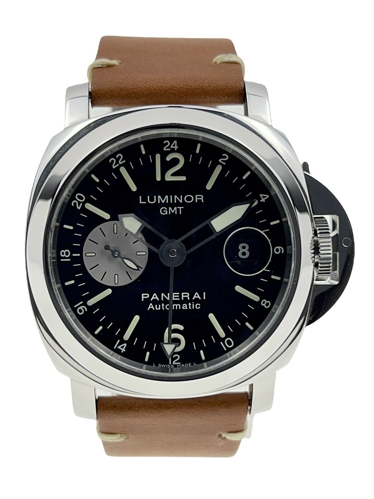 Panerai Luminor GMT Steel Black Dial 44mm Automatic Men’s Watch PAM00088