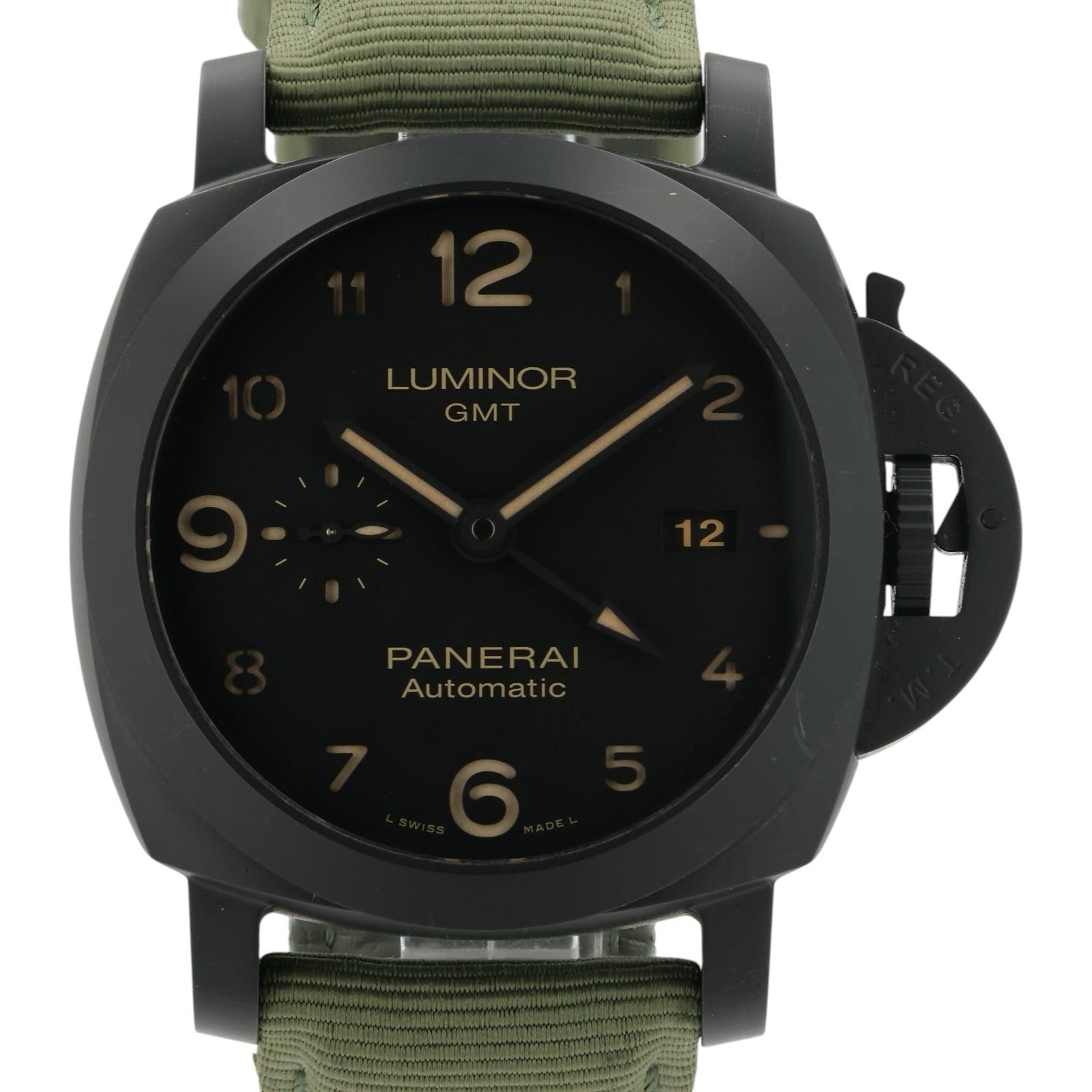 Panerai Luminor GMT Black Dial Ceramic 44mm Automatic Men’s Watch PAM01438
