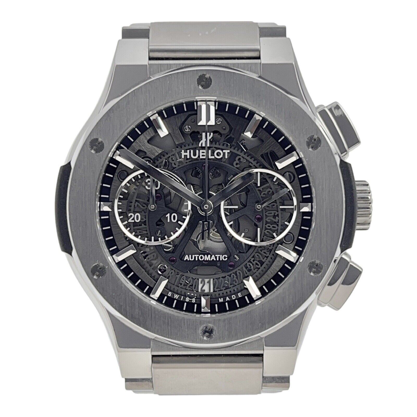 Hublot Classic Fusion Aerofusion Skeleton Automatic Titanium Watch - Box/Papers