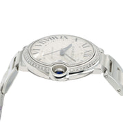 Cartier Ballon Bleu Diamonds Stainless Steel 36mm Auto Unisex Watch W4BB0017
