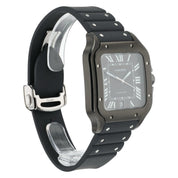 Cartier Santos Stainless Steel Black Dial 39x47mm Automatic Men’s Watch WSSA0039