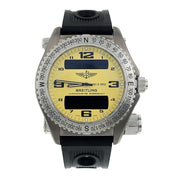 Breitling Emergency Titanium Yellow Dial 43mm Digital Quartz Men’s Watch E76321