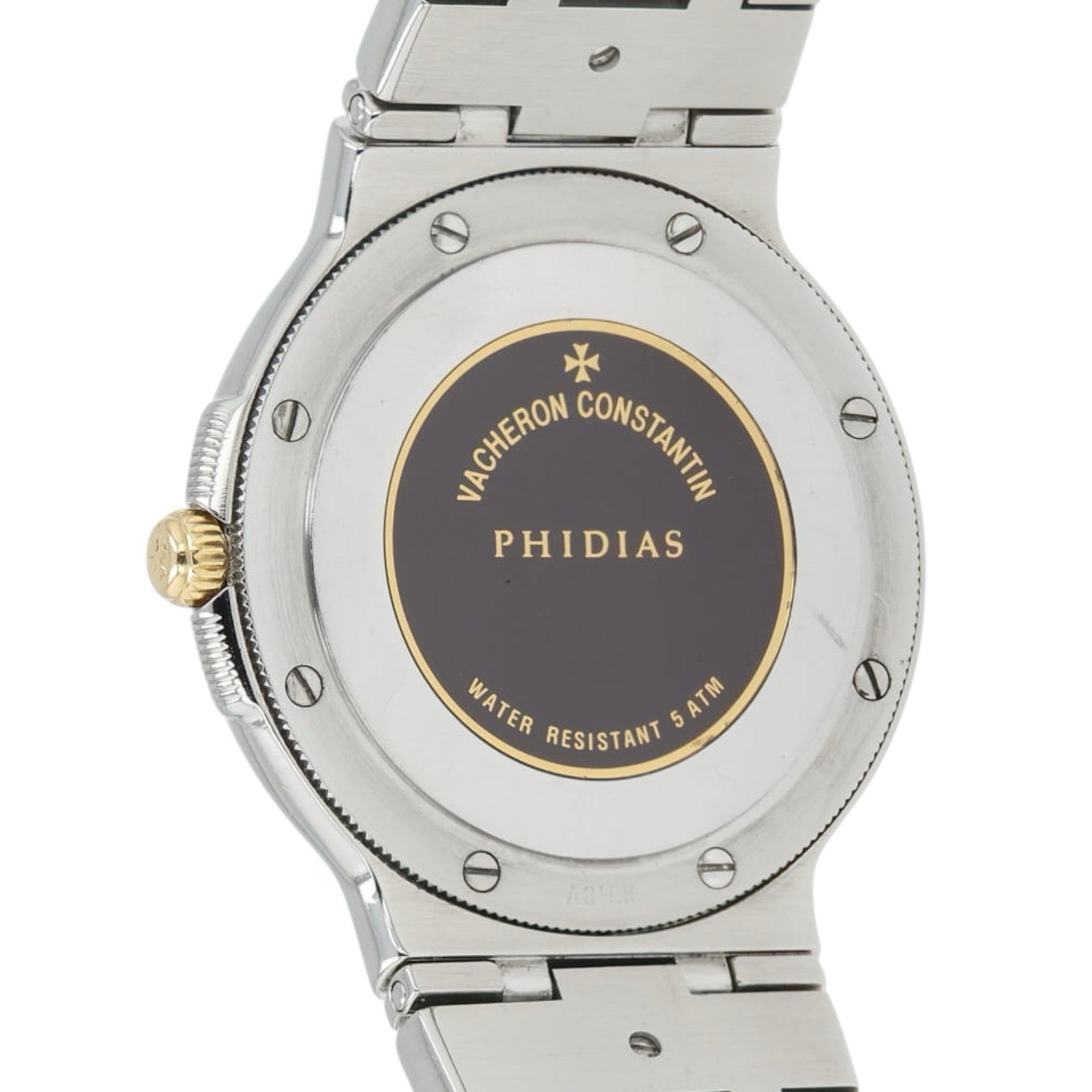 Vacheron Constantin Phidias Ivory Dial 18k Yellow Gold & Steel 28mm Quartz 16020