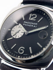 Panerai Radiomir Stainless Steel Black Dial 42mm Automatic Mens Watch PAM00141