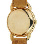 Movado Calendograph Silver Dial 14k Solid Gold 34mm Manual Wind Unisex 44823