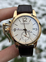 Graham Chronofighter 18K Rose Gold Automatic Men’s Watch AN-2CXAP - GREAT SHAPE