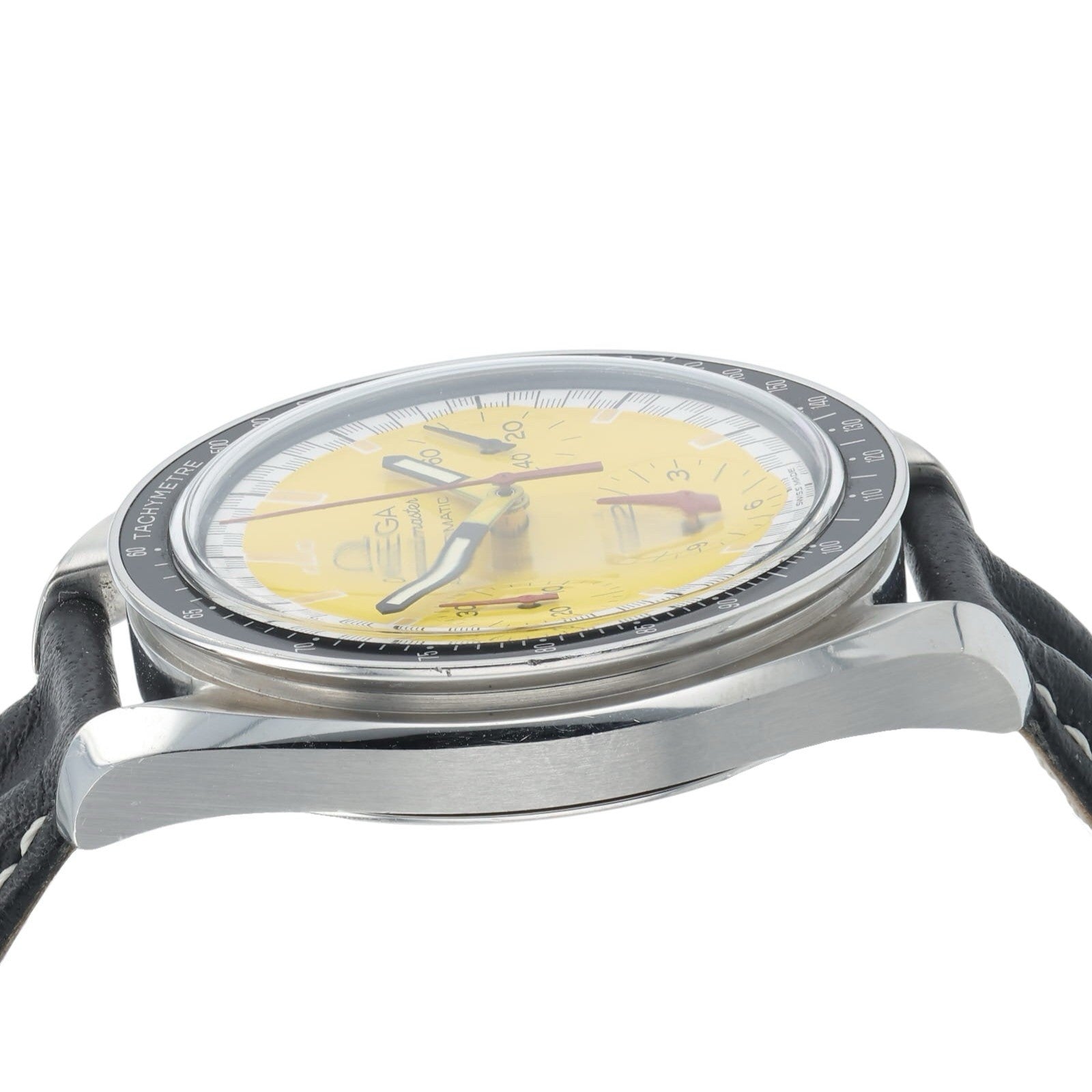 Omega Speedmaster Racing Stainless Steel Yellow Dial 39mm Automatic Mens 3510.12