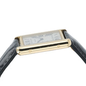 Cartier Tank Solo 18k Yellow Gold Silver Dial 27mm Quartz Men's Watch W5200004