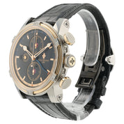 Louis Moinet Geograph Black Dial Steel and Rose Gold 45.5mm Automatic Mens Watch