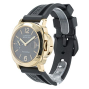 Panerai Luminor Marina Black Dial 18k Yellow Gold 44mm Automatic Mens PAM00140