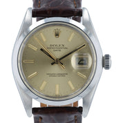 Rolex Date Champagne Dial Stainless Steel 34mm Automatic Movement Men’s 1500