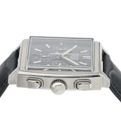 Tag Heuer Monaco Black Dial Stainless Steel 38mm Automatic Mens Watch CS2111