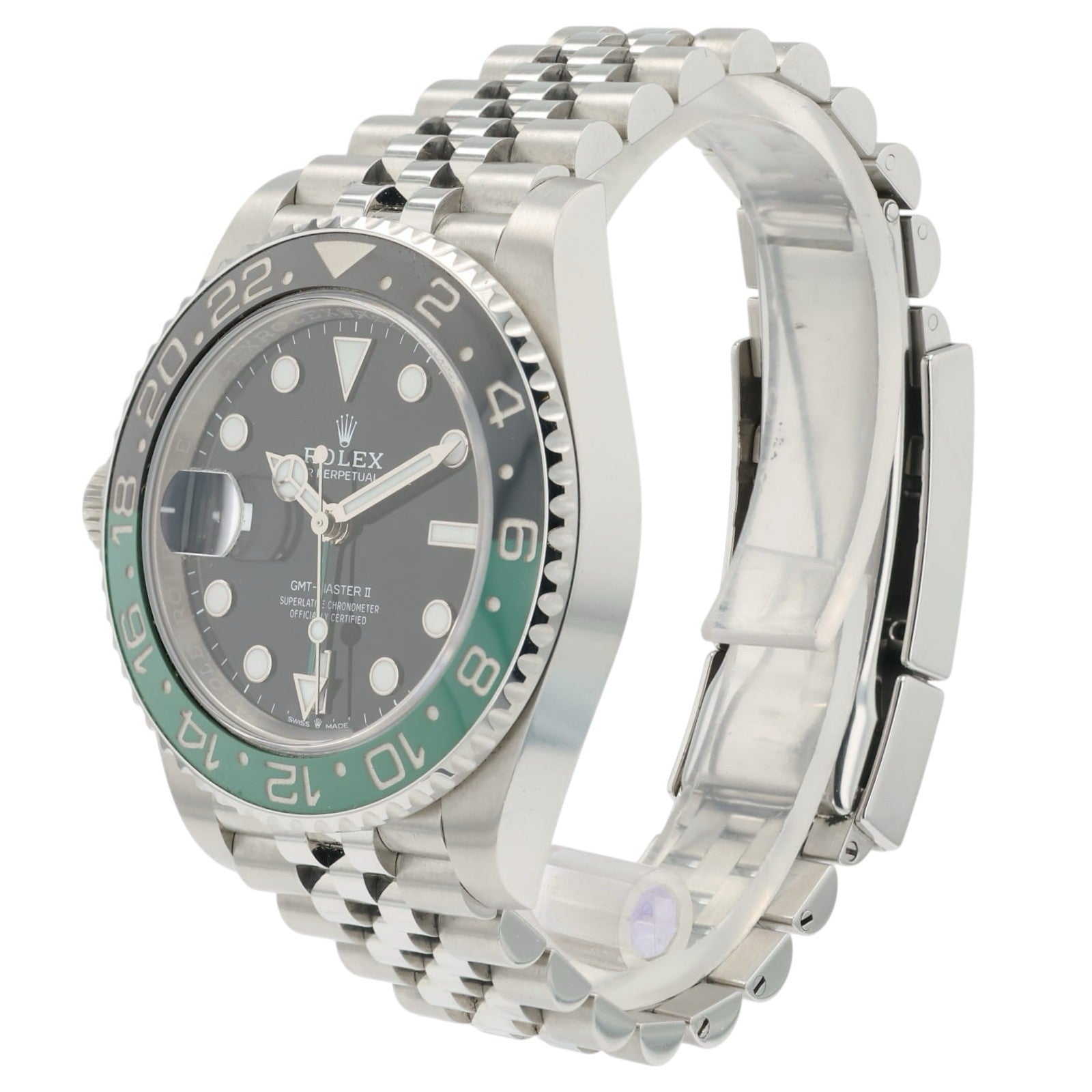 Rolex Sprite GMT Black Dial Stainless Steel 40mm Automatic Mens Watch 125720VTNR
