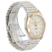 Breitling Chronomat White Dial 18k Rose Gold & Steel 32mm Quartz Womens U77310