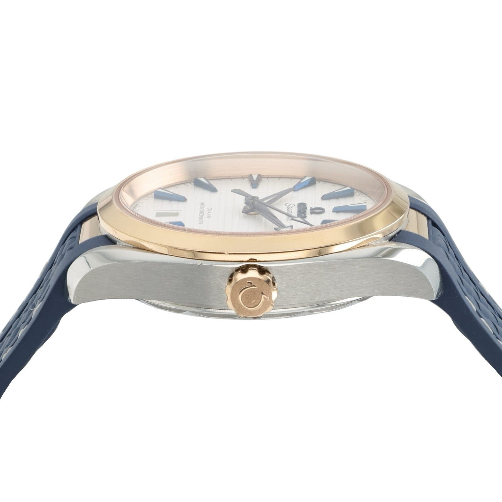 Omega Seamaster Silver Dial 18k Gold and Steel 38mm Auto 220.22.38.20.02.001