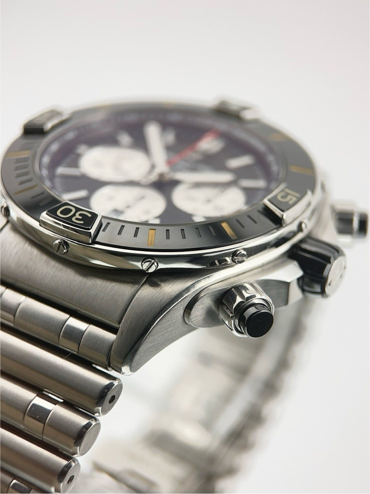 Breitling Chronomat Stainless Steel Black Dial 44mm Automatic Men’s Watch AB0136