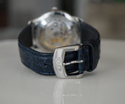 Glashutte Original Senator Sixties Steel Blue Dial Mens Watch - Box & Papers
