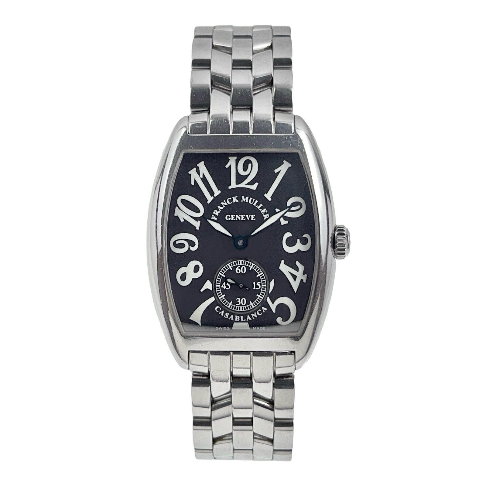 Franck Muller Casablanca Steel Black Dial Manual Wind Men’s Watch 7500SC - B/P