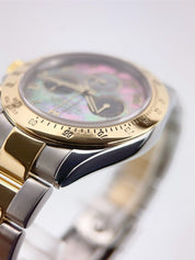 Rolex Daytona Gold Steel Mother Of Pearl Dial 40mm Automatic Men’s Watch 116523