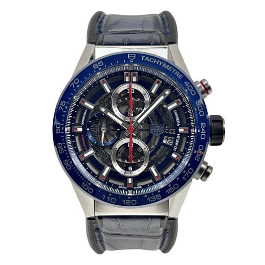 TAG HEUER Carrera Heuer 01 CAR201T Chronograph Automatic Men's Watch Date 43mm