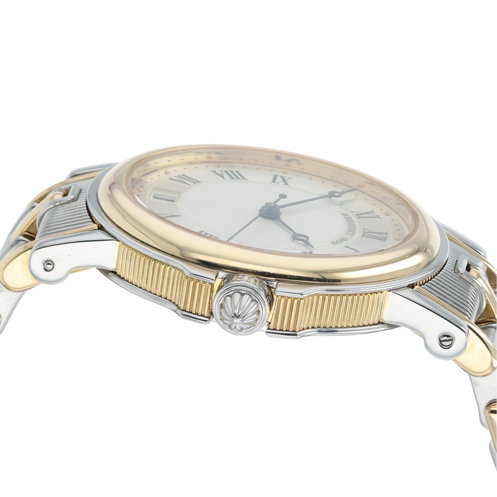 Breguet Marine Gold & Steel Silver Dial 35mm Automatic Movement Mens 3400SA