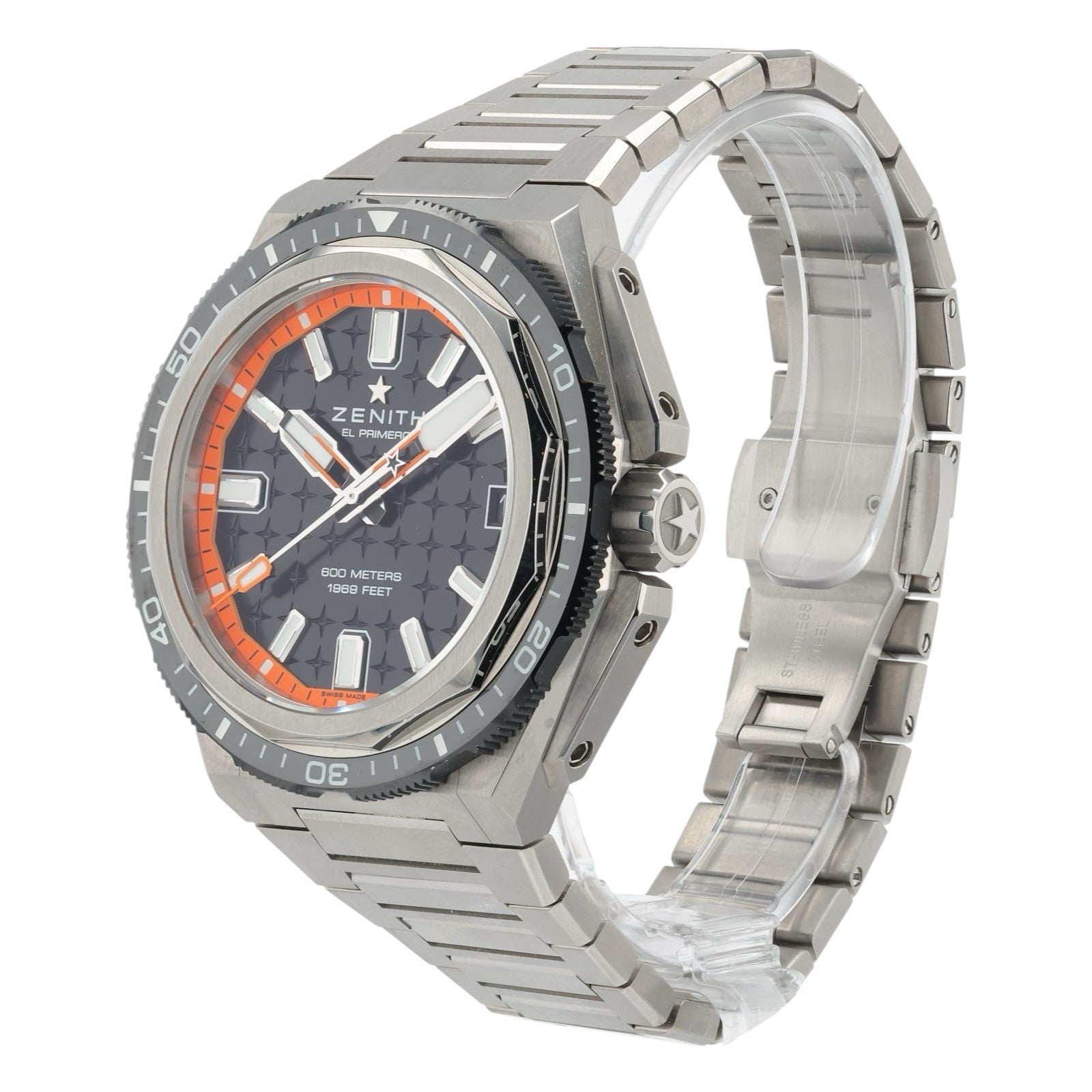 Zenith Defy Stainless Steel Black Dial 42mm Automatic Men’s Watch 95.9600.3620