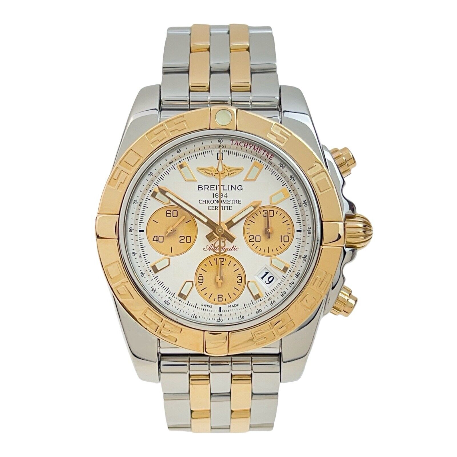 Breitling Chronomat Chronograph Steel & Gold 41mm Automatic Men's Watch CB0140