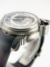 Michel Jordi Twins Titan Titanium Black Dial 48mm Auto Men’s Watch - Full Set