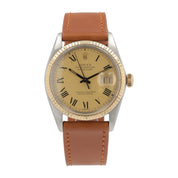 Rolex Datejust Steel & Gold Buckley Dial 36mm Automatic Men's Watch 16013