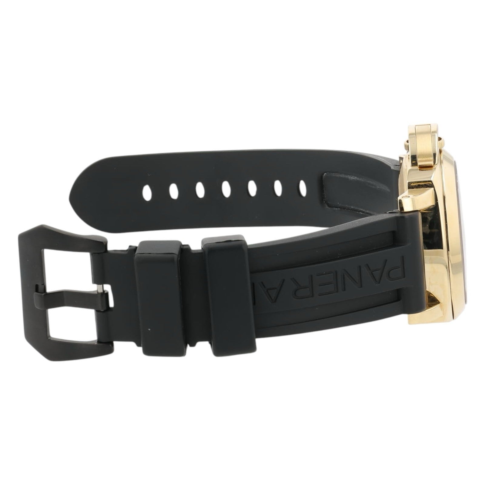 Panerai Luminor Marina Black Dial 18k Yellow Gold 44mm Automatic Mens PAM00140