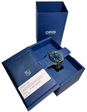 Oris Aquis Date Steel and Gold Blue Dial 41.5mm Automatic Men's Watch 7769