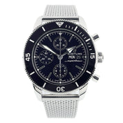 Breitling Superocean Stainless Steel Black Dial 44mm Automatic Mens Watch A13313