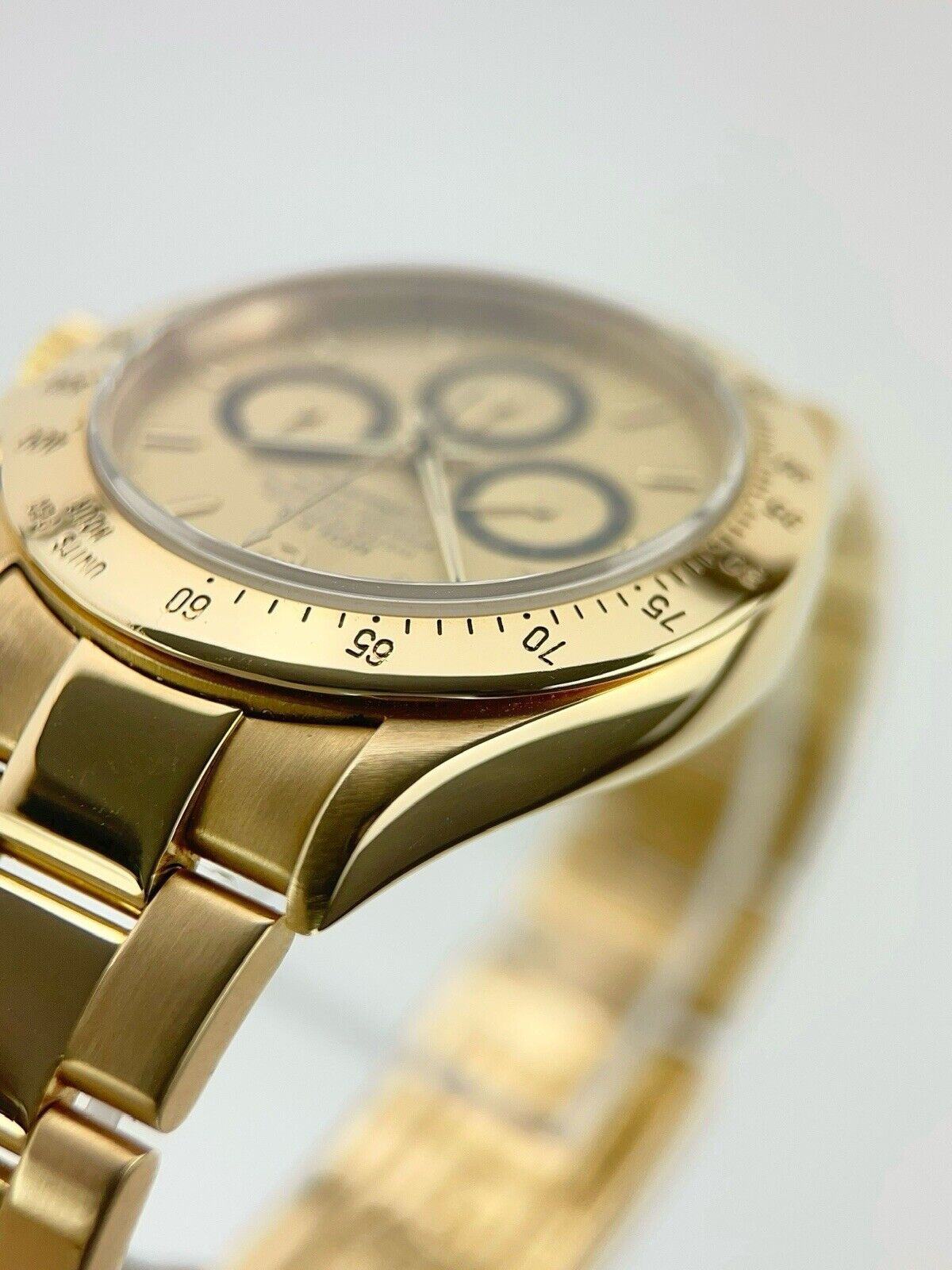 1991 Rolex Daytona 18k Yellow Gold 40mm Gold Tone Dial 40mm Automatic Mens 16528