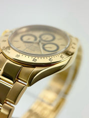 1991 Rolex Daytona 18k Yellow Gold 40mm Gold Tone Dial 40mm Automatic Mens 16528