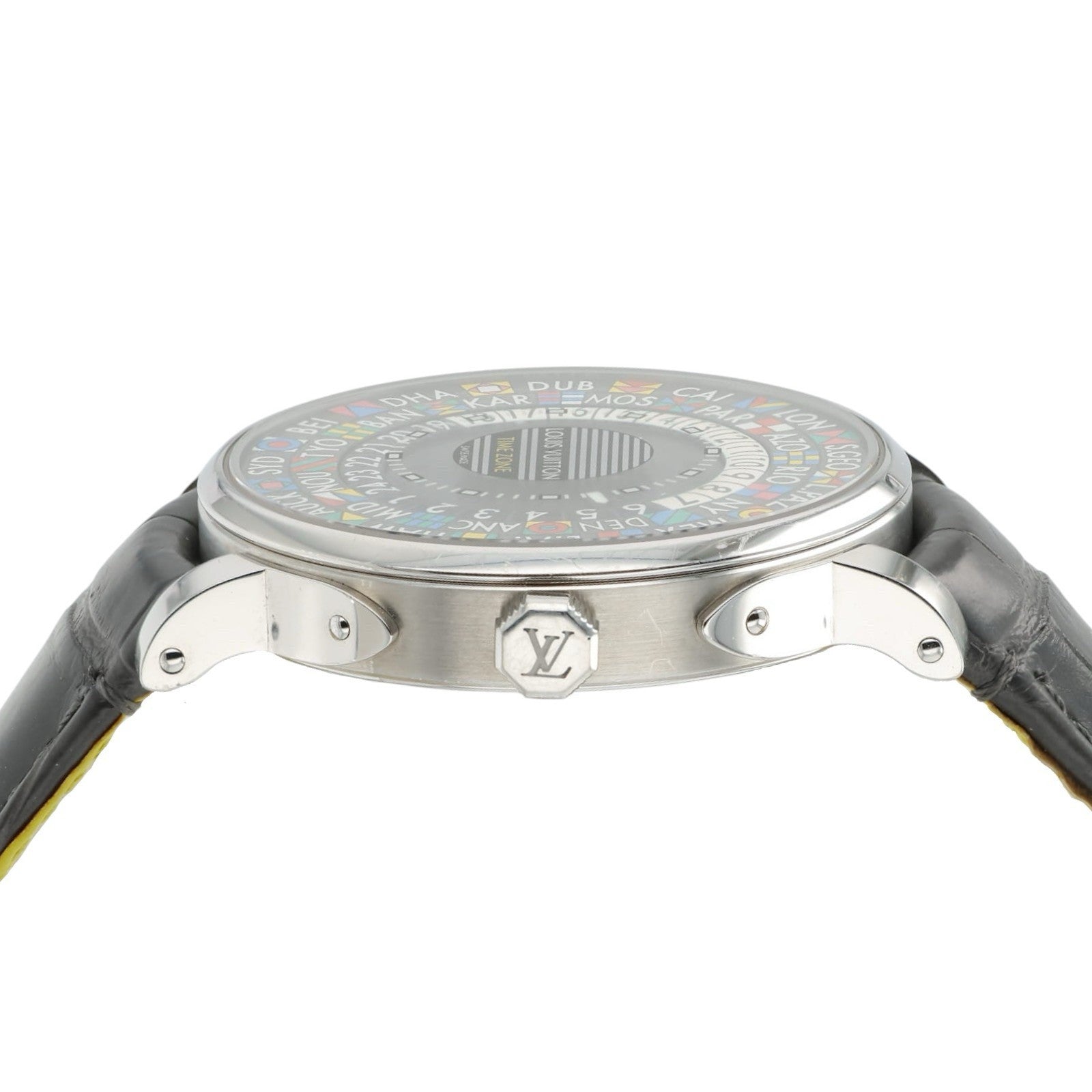 Louis Vuitton World Timer Multi-color Dial Steel 39mm Automatic Mens Watch Q5D20