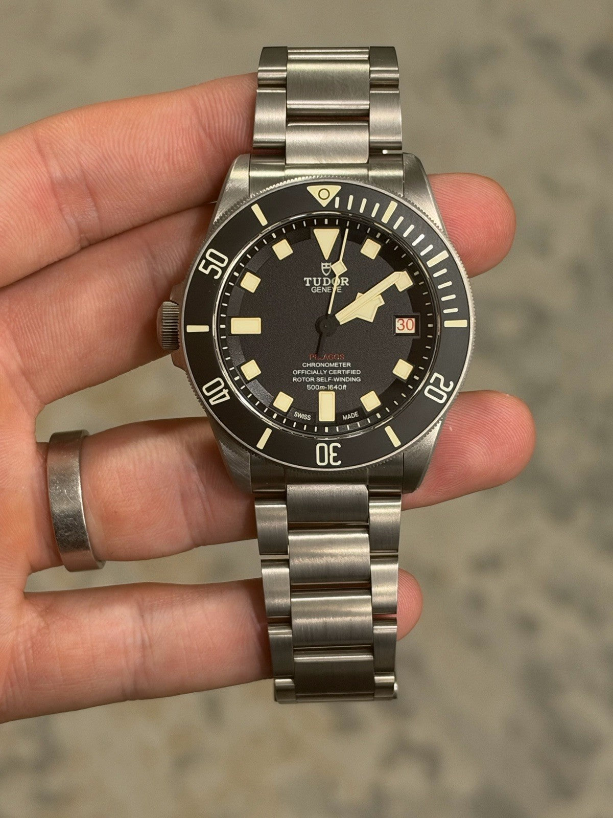 Tudor Pelagos LHD Mens Automatic Titanium Men's Watch 25610TNL - Watch Only