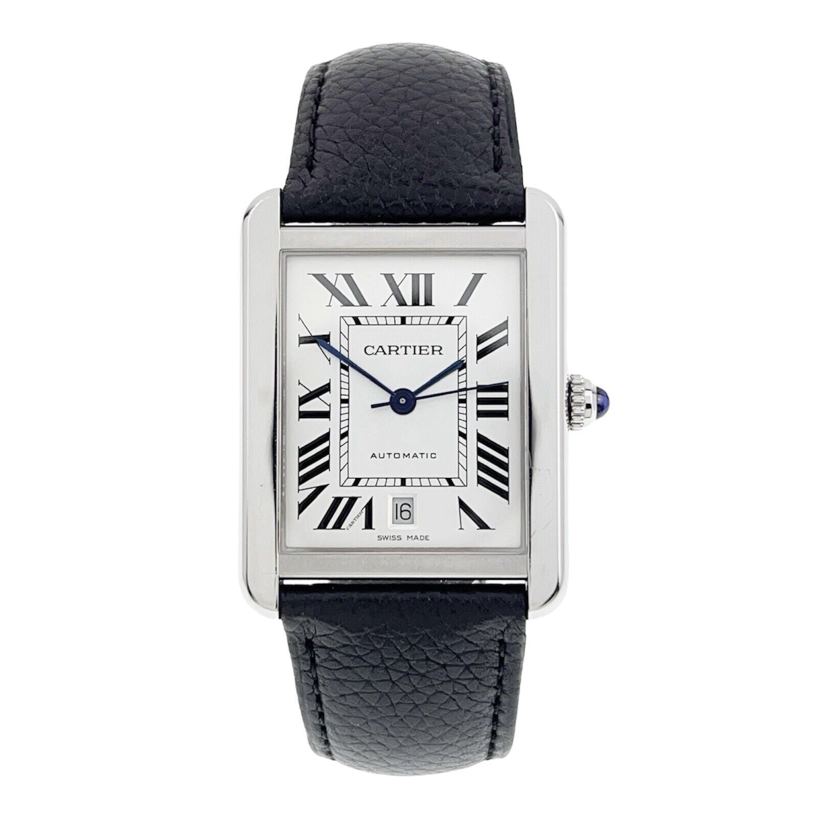 Cartier Tank Solo Stainless Steel Silver Color Dial 31mm Automatic Mens WSTA0029