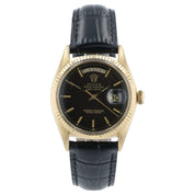 Rolex Day-Date Black Dial 18k Yellow Gold 36mm Automatic Men’s Watch 1803