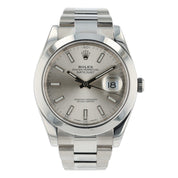 Rolex Datejust Stainless Steel Silver Dial 41mm Automatic Mens Watch 126300