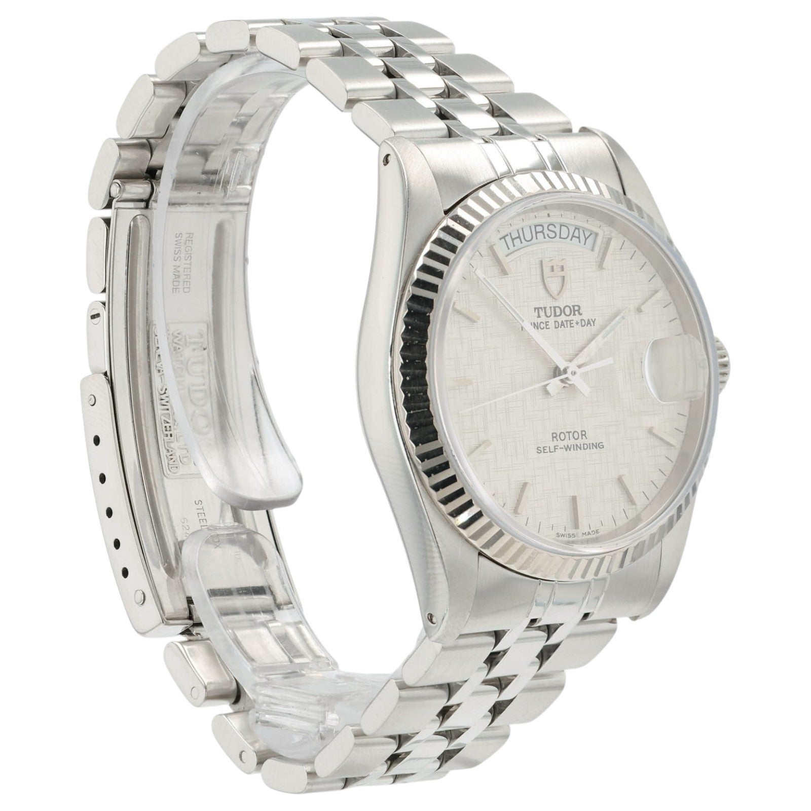 Tudor Prince Day-Date Silver Dial Stainless Steel 36mm Automatic Men’s 76214