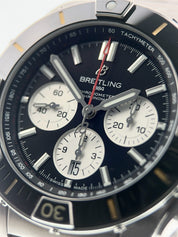 Breitling Chronomat Stainless Steel Black Dial 44mm Automatic Men’s Watch AB0136
