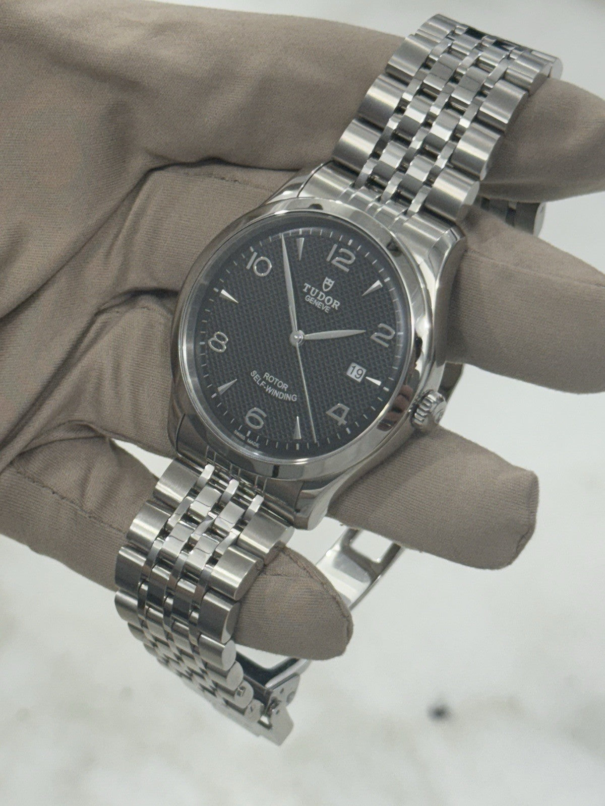Tudor 1926 41mm Black Dial Stainless Steel Men's Watch Ref 91650 - Watch Only