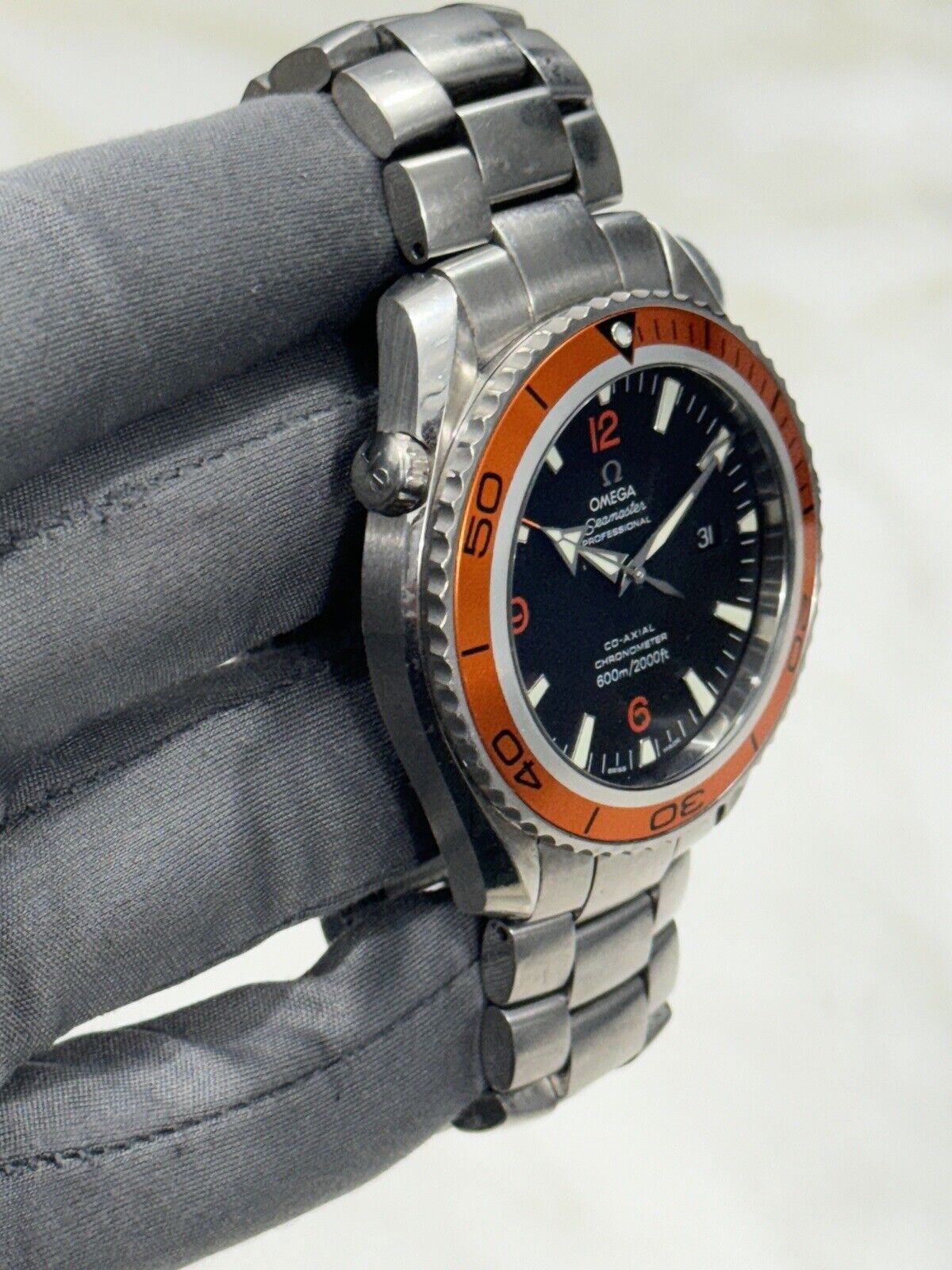 Omega Seamaster Planet Ocean 45mm Steel Black Dial Mens Watch 2208.50.00