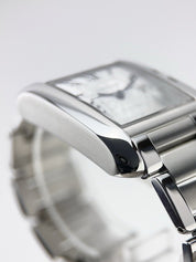 Cartier Tank Anglaise Stainless Steel 30mm Automatic Unisex Watch 3511