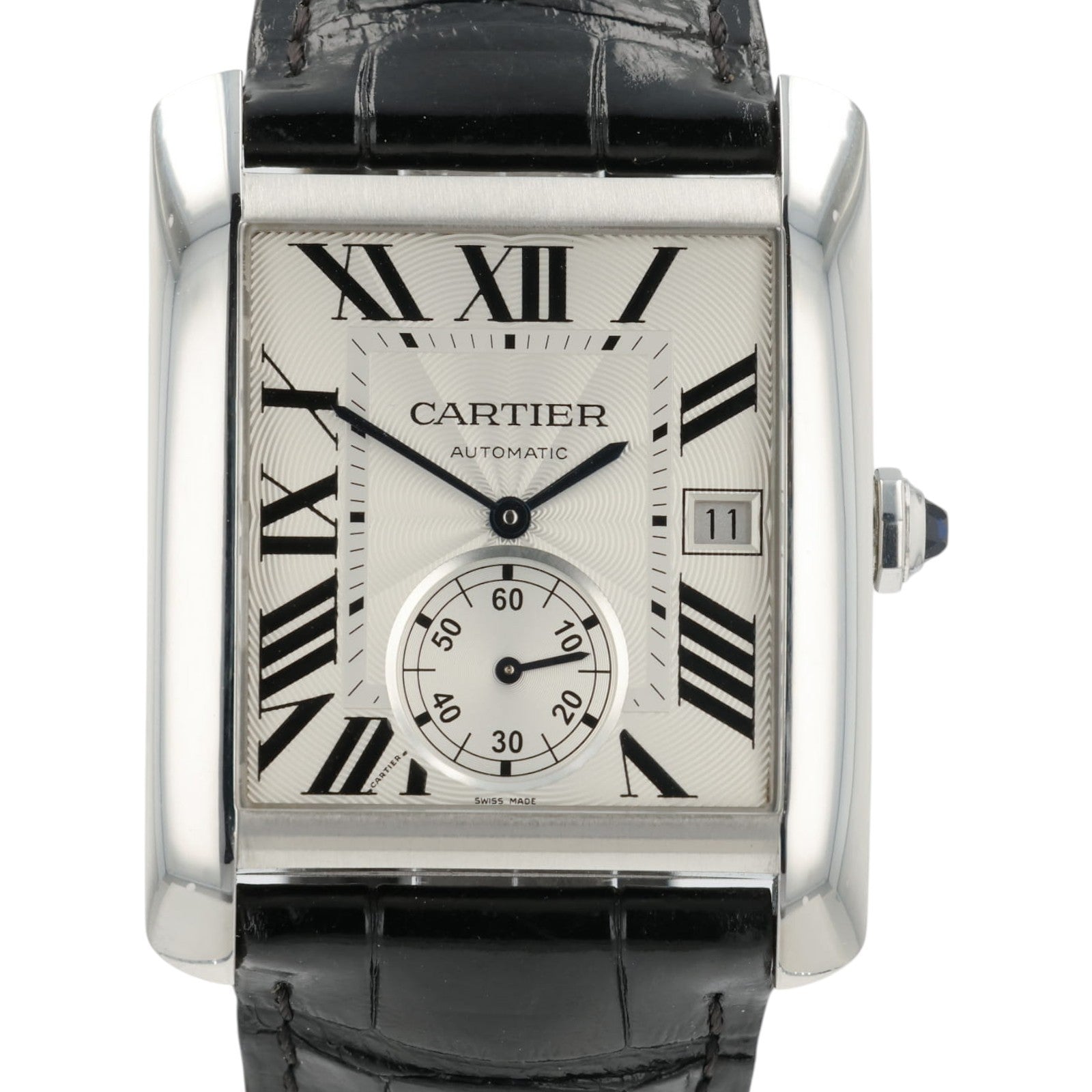 Cartier Tank MC Large Silver Dial Stainless Steel 34.3x44mm Automatic W5330003