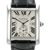 Cartier Tank MC Large Silver Dial Stainless Steel 34.3x44mm Automatic W5330003